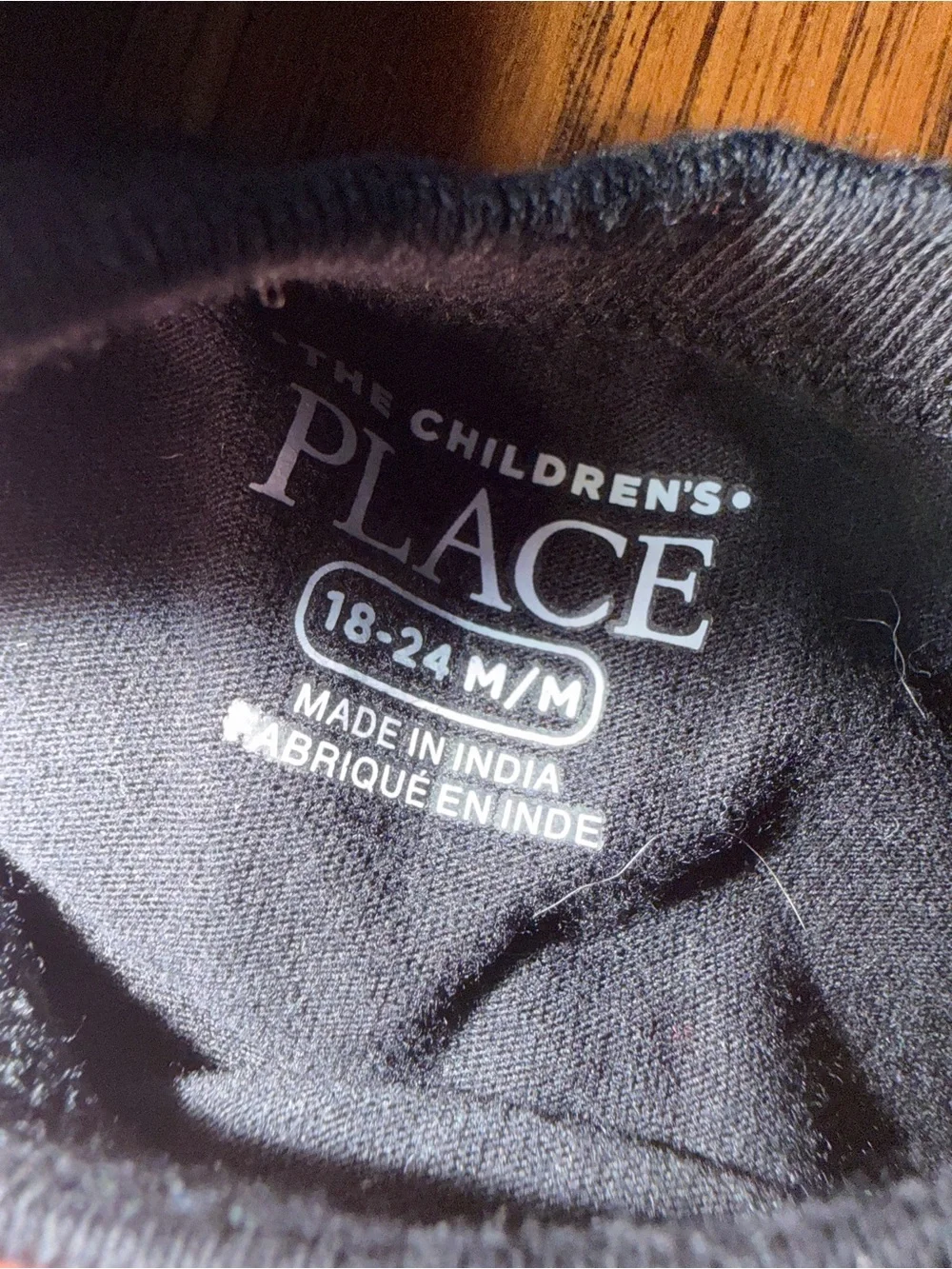 The Children's Place Black Tee with Retro Peace Sign Grid